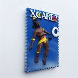 Xcaret Cancan Mexico Fridge Magnet 3D Resin