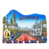 Brussels Belgium Fridge Magnet 3D Resin