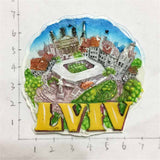 Lviv Ukraine Fridge Magnet 3D Resin