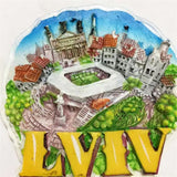 Lviv Ukraine Fridge Magnet 3D Resin