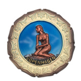 Mermaid Copenhagen Denmark Fridge Magnet 3D Resin