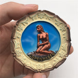 Mermaid Copenhagen Denmark Fridge Magnet 3D Resin