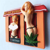 Red light District Amsterdam Holland Netherlands Fridge Magnet 3D Resin