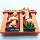 Red light District Amsterdam Holland Netherlands Fridge Magnet 3D Resin