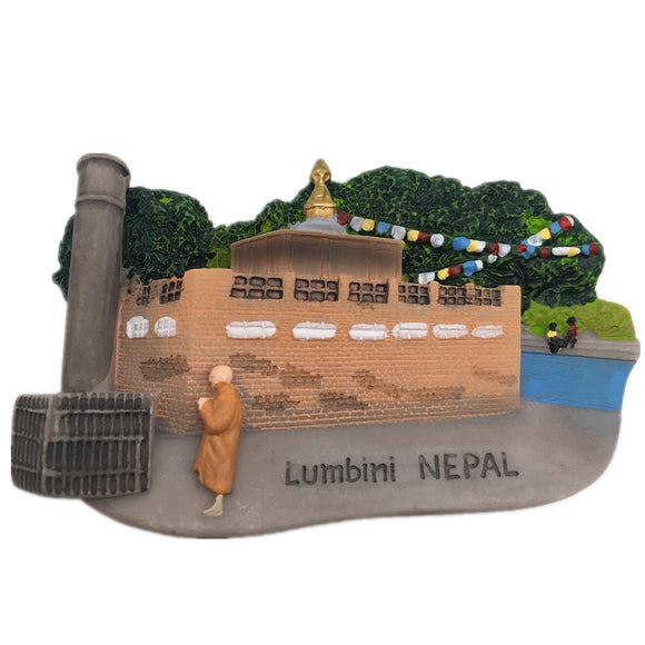 Lumbini Nepal Fridge Magnet 3D Resin