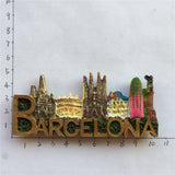 Barcelona Spain Fridge Magnet 3D Resin