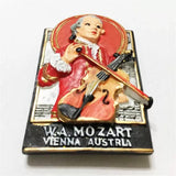 Mozart Vienna Austria Fridge Magnet 3D Resin