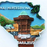 Sarajevo Bosnia and Herzegovina Fridge Magnet 3D Resin