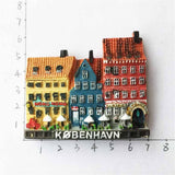 House Copenhagen Denmark Fridge Magnet 3D Resin