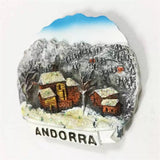 Ski Andorra Fridge Magnet 3D Resin