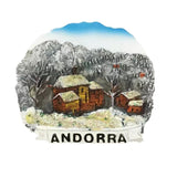 Ski Andorra Fridge Magnet 3D Resin