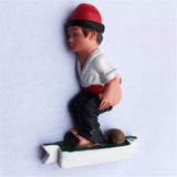 Ski Boy Andorra Fridge Magnet 3D Resin