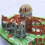 Hiroshima Atomic Bomb Japan Fridge Magnet 3D Resin