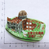 Hiroshima Atomic Bomb Japan Fridge Magnet 3D Resin