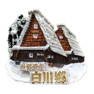 Shirakawago Japan Fridge Magnet 3D Resin