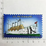 St. Petersburg Russia Fridge Magnet 3D Resin