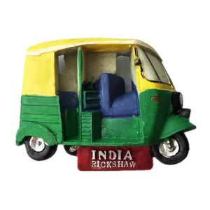 New Delhi Rickshaw India Fridge Magnet 3D Resin