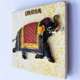 Elephant India Fridge Magnet 3D Resin