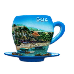 Goa India Fridge Magnet 3D Resin