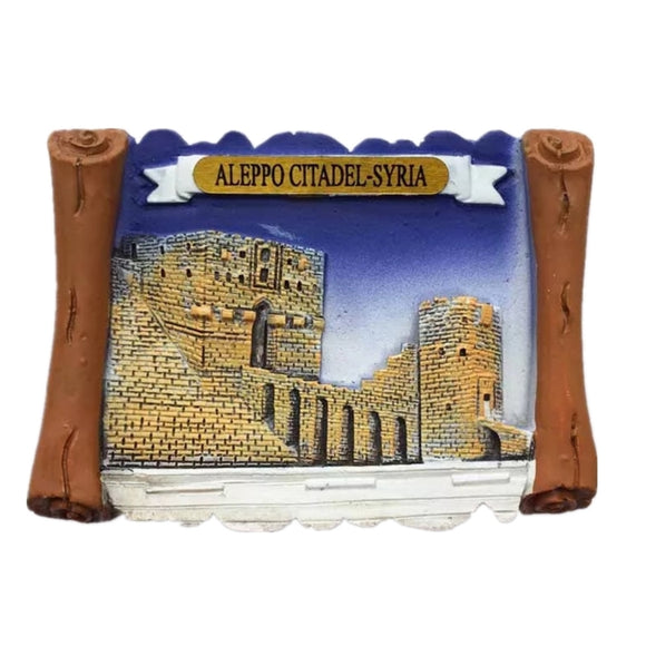 Aleppo Citadel Syria Fridge Magnet 3D Resin