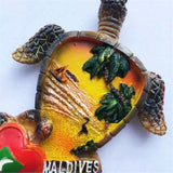 Turtle Maldives Fridge Magnet 3D Resin