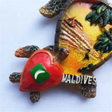 Turtle Maldives Fridge Magnet 3D Resin