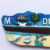 Maldives Fridge Magnet 3D Resin