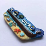 Maldives Fridge Magnet 3D Resin