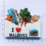 Maldives Fridge Magnet 3D Resin