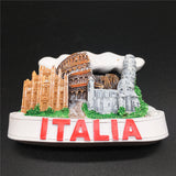 Milan Rome Pisa Florence Italy Fridge Magnet 3D Resin