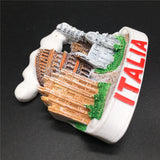 Milan Rome Pisa Florence Italy Fridge Magnet 3D Resin