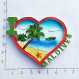 Maldives Fridge Magnet 3D Resin