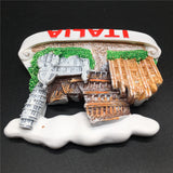 Milan Rome Pisa Florence Italy Fridge Magnet 3D Resin