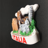 Milan Rome Pisa Florence Italy Fridge Magnet 3D Resin