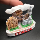 Milan Rome Pisa Florence Italy Fridge Magnet 3D Resin