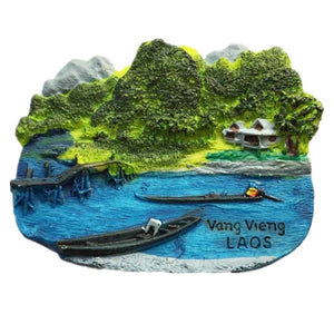 Vang Vieng Laos Fridge Magnet 3D Resin