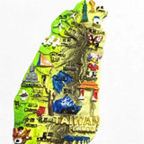 Map Taiwan China Fridge Magnet 3D Resin