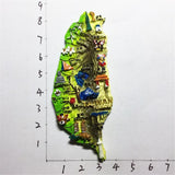 Map Taiwan China Fridge Magnet 3D Resin