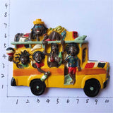 Bus Dominican Fridge Magnet 3D Resin