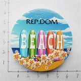 Rep Dom Dominican Fridge Magnet 3D Resin