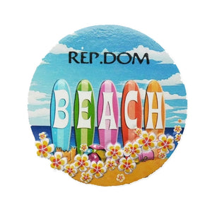 Rep Dom Dominican Fridge Magnet 3D Resin