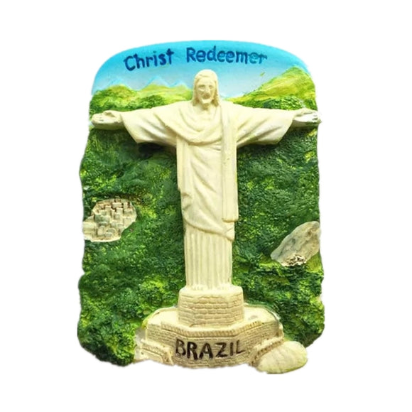 Christ Statue Rio de Janeiro Brazil Fridge Magnet 3D Resin