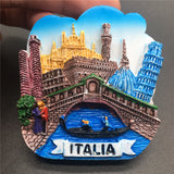 Venice Pisa Rome Italy Fridge Magnet 3D Resin