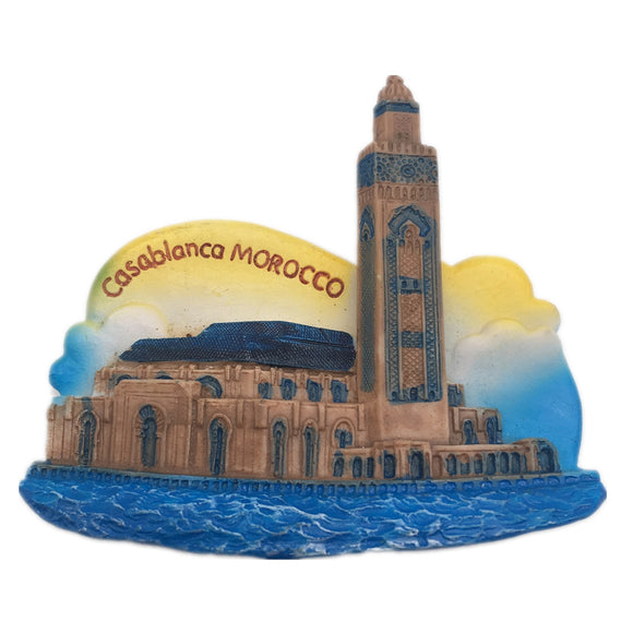 Casablanca Morocco Fridge Magnet 3D Resin