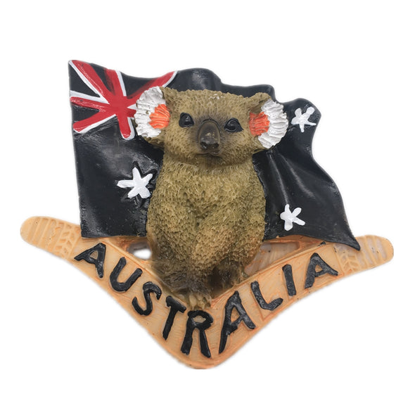 Koala Flag Australia Fridge Magnet 3D Resin