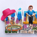 Malaga Spain Fridge Magnet 3D Resin