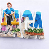 Malaga Spain Fridge Magnet 3D Resin