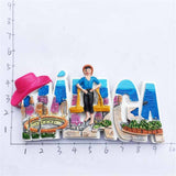 Malaga Spain Fridge Magnet 3D Resin