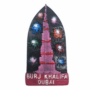 Burj Khalifa Tower Dubai UAE Fridge Magnet 3D Resin