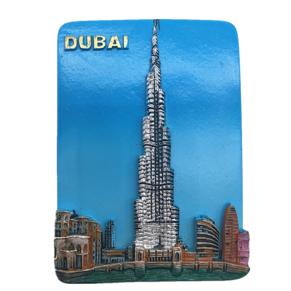 Burj Khalifa Tower Dubai UAE Fridge Magnet 3D Resin